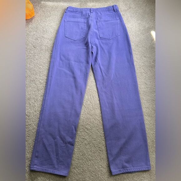 EDIKTED Purple Mid-Rise Straight Leg Jeans - Picture 3 of 4